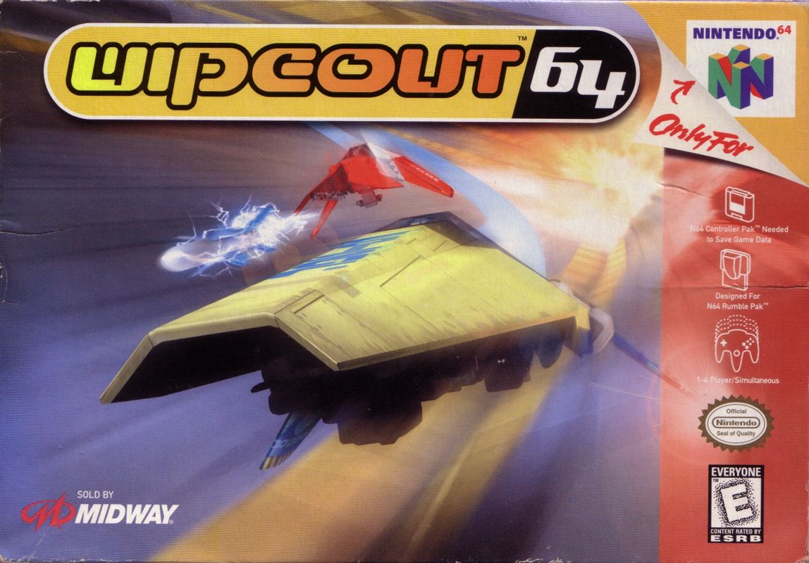 Wipeout 64 box art for Nintendo 64